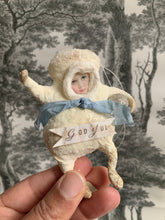 Laden Sie das Bild in den Galerie-Viewer, Spun Cotton Ornament Snowbaby "God Jul"