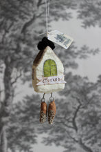 Laden Sie das Bild in den Galerie-Viewer, Spun Cotton Christmas Ornament Cuckoo Clock "Cuckoo"