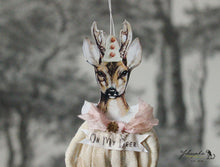 Laden Sie das Bild in den Galerie-Viewer, Spun Cotton Ornament Oh Deer
