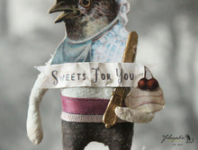 Laden Sie das Bild in den Galerie-Viewer, Spun Cotton Ornament Mr. Bird