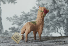 Laden Sie das Bild in den Galerie-Viewer, Brown Llama Spun Cotton Figurine
