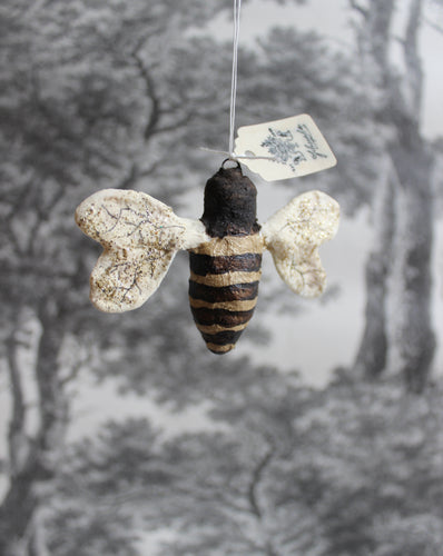 Spun Cotton Christmas Ornament Bee