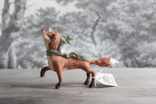 Spun Cotton Christmas Ornament Curious Fox