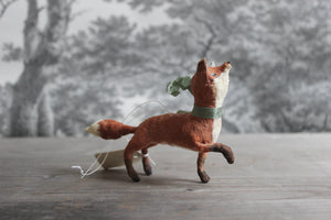 Spun Cotton Christmas Ornament Curious Fox