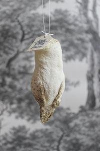 Spun Cotton Christmas Ornament Small Owl