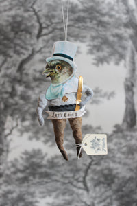 Spun Cotton Christmas Ornament Mr. Bird