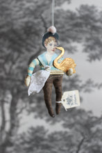 Laden Sie das Bild in den Galerie-Viewer, Spun Cotton Christmas Ornament Boy with Swan