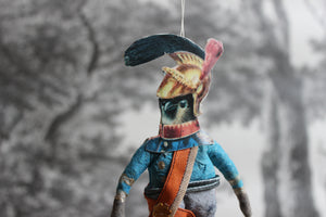 Spun Cotton Ornament Songbird Sparrow