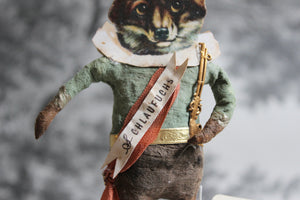 Spun Cotton Ornament Fox "Schlaufuchs"