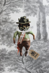 Spun Cotton Ornament Fox "Forest Love"