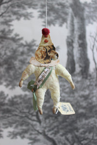 Spun Cotton Christmas Ornament Golden Retriever