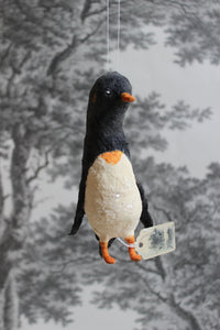 Spun Cotton Christmas Ornament Pinguin