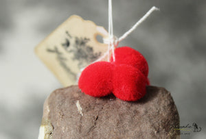 Spun Cotton Ornament Cuckoo Clock "Kuckuck"