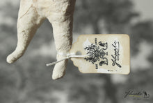 Laden Sie das Bild in den Galerie-Viewer, Spun Cotton Ornament White Rabbit with &quot;Pocket Watch&quot;