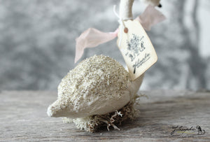 White Swan Spun Cotton Figurine