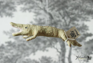 Spun Cotton Ornament Crocodile