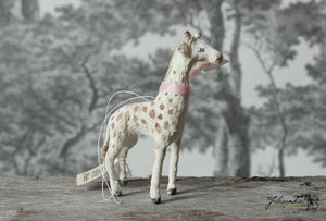 Spun Cotton Ornament Giraffe