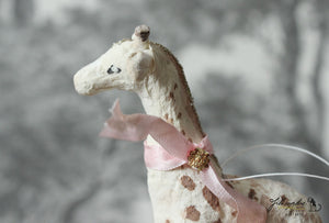 Spun Cotton Ornament Giraffe