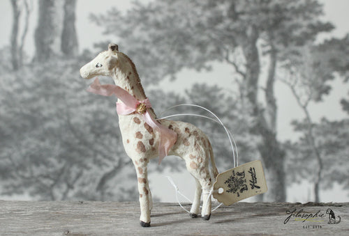 Spun Cotton Ornament Giraffe