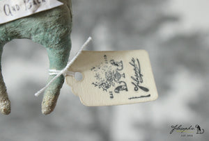 Spun Cotton Ornament Moon "Love"