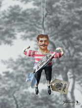 Laden Sie das Bild in den Galerie-Viewer, Spun Cotton Ornament &quot;Strong Man&quot;