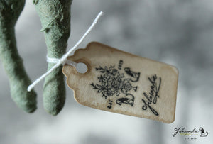 Spun Cotton Ornament Spring Chick "Egg Hunting"