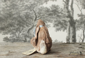 Spun Cotton Standing Figurine Sitting Hare (large)