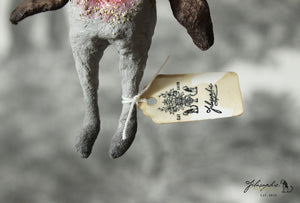 Spun Cotton Ornament Songbird Robin Wanderer