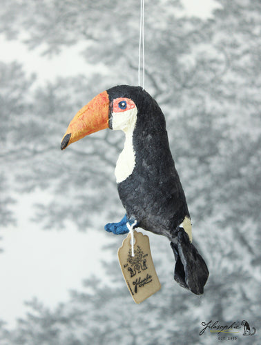 Toucan Spun Cotton Figurine