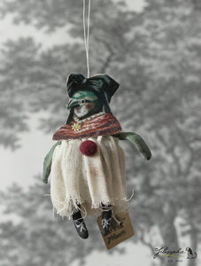 Spun Cotton Ornament Songbird Girl