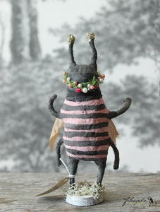 Standing Bee with Flower Crown