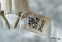 Laden Sie das Bild in den Galerie-Viewer, Spun Cotton Ornament Brown Rabbit Girl with Partyhat