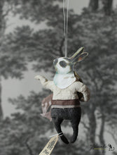 Laden Sie das Bild in den Galerie-Viewer, Spun Cotton Ornament Spotted Bunny with Moon