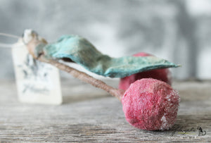 Spun Cotton Ornament Cherry