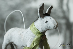 Spun Cotton Ornament Donkey