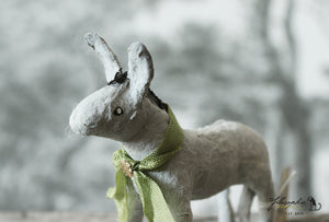 Spun Cotton Ornament Donkey