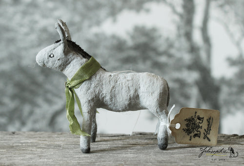 Spun Cotton Ornament Donkey