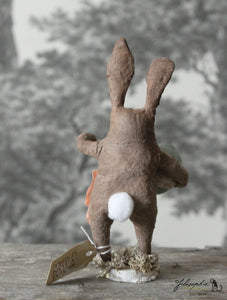 Standing Bunny with Mint Egg