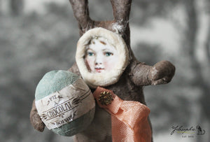 Standing Bunny with Mint Egg