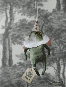 Spun Cotton Ornament Frog