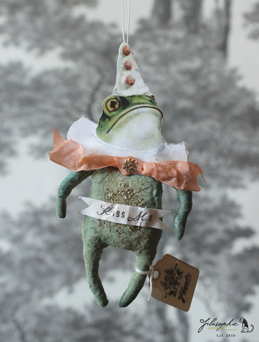 Spun Cotton Ornament Frog