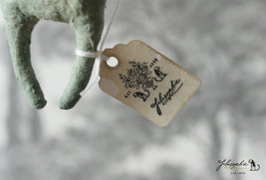 Spun Cotton Ornament Frog