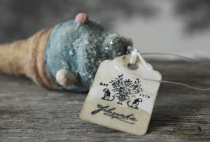 Spun Cotton Ornament Ice Cream Mint