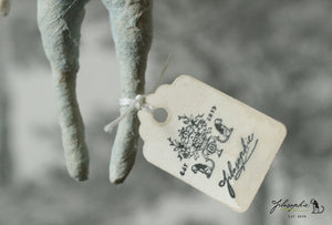 Spun Cotton Ornament Lamb with Bell