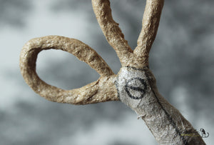 Spun Cotton Ornament Scissors Gold