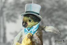 Laden Sie das Bild in den Galerie-Viewer, Spun Cotton Ornament Songbird Canary