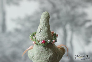 Standing Spring Elf with Flower Crown and Egg