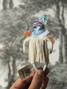Spun Cotton Ornament Bird