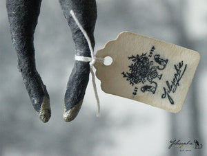 Spun Cotton Ornament Monsieur Flamingo Bonjour