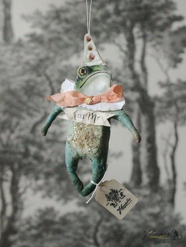 Spun Cotton Ornament Frog